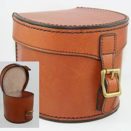 LEATHER HANDMADE& HAND STITCHED FLY REEL CASE CENTERPIN REEL CASE