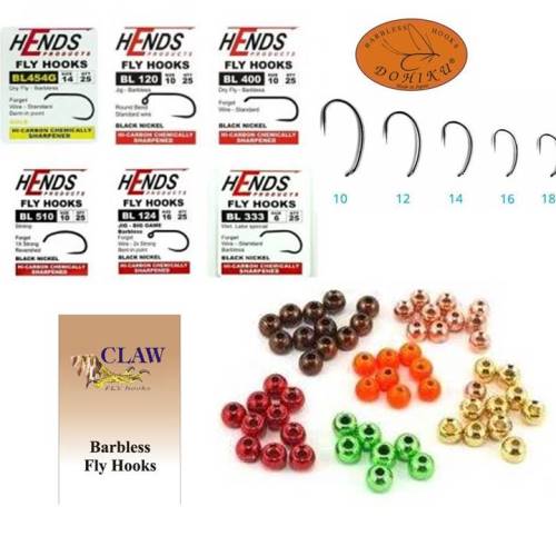 Hends BL 120 Barbless Jig Hooks - Competitive Angler