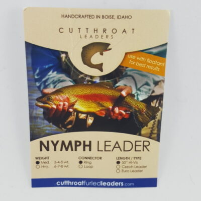 Cutthroat  - CZECH NYMPH - Braided Tapered Leader - USA