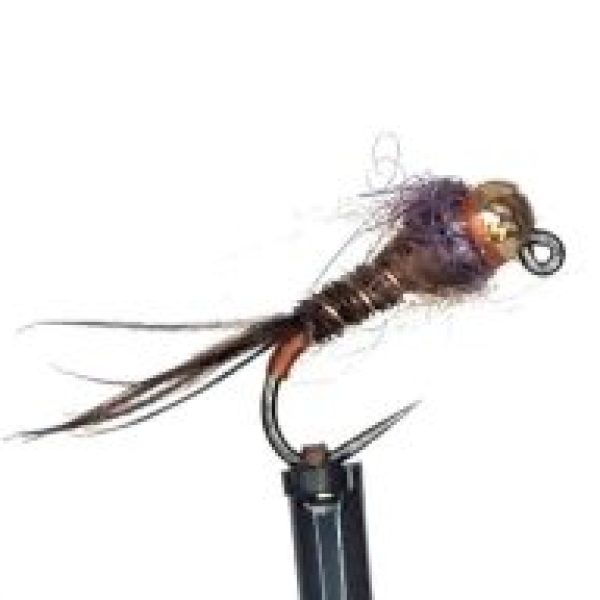 Tungsten Gold Head Silver Ribbed Nymph