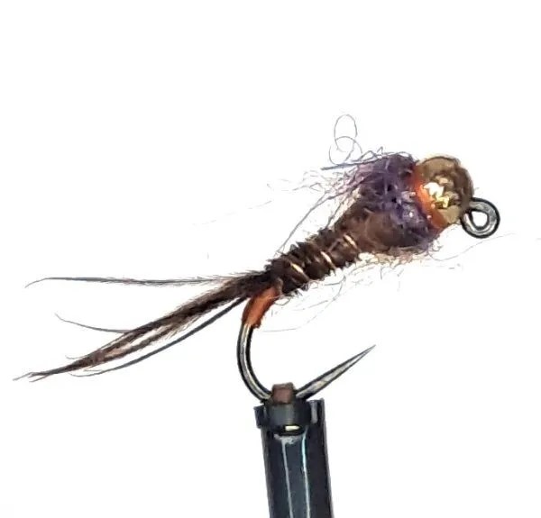 Tungsten Gold Head Silver Ribbed Nymph