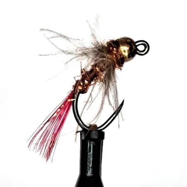 Tungsten Gold Head Ribbed Red Tail Nymph