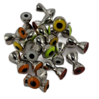 Dumb Bell Nickel Eyes  -  5 Colours / Black Pupil