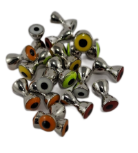 Dumb Bell Nickel Eyes  -  5 Colours / Black Pupil