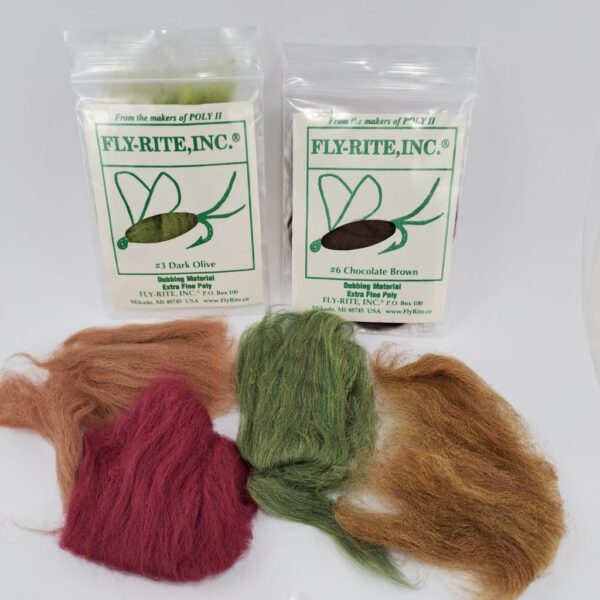 Extra Fine Poly Dubbing - Fly Rite USA