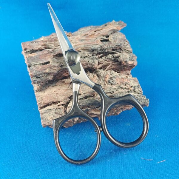 Flyfinz - Half Black Tension Scissors - Serrated Edge